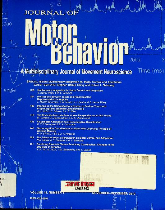 Journal of motor behavior