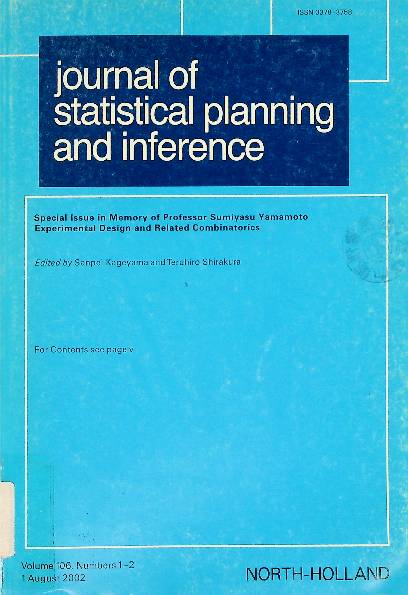Journal of statistical planning and inference