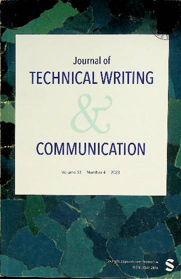 Journal of technical writing and communication